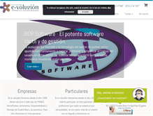Tablet Screenshot of e-voluzion.com